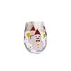 Santa Claus Christmas Tree Christmas Glass Goblet Hand-Painted High Stemmed Wine Cup  Party