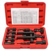 10pcs Practical Bearing Puller Motorcycle Bearing Removal Tool Puller with Box Motorcycle Internal Bearing Puller Kits