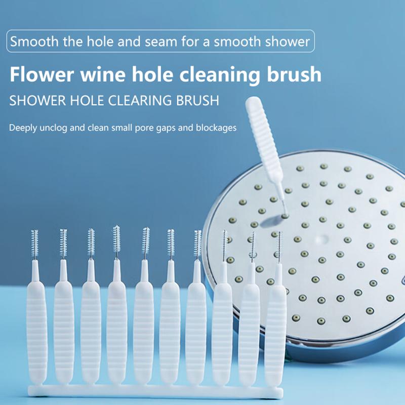 Bathroom Micro Nylon Brush Shower Head Anti-Clogging Cleaning Brush