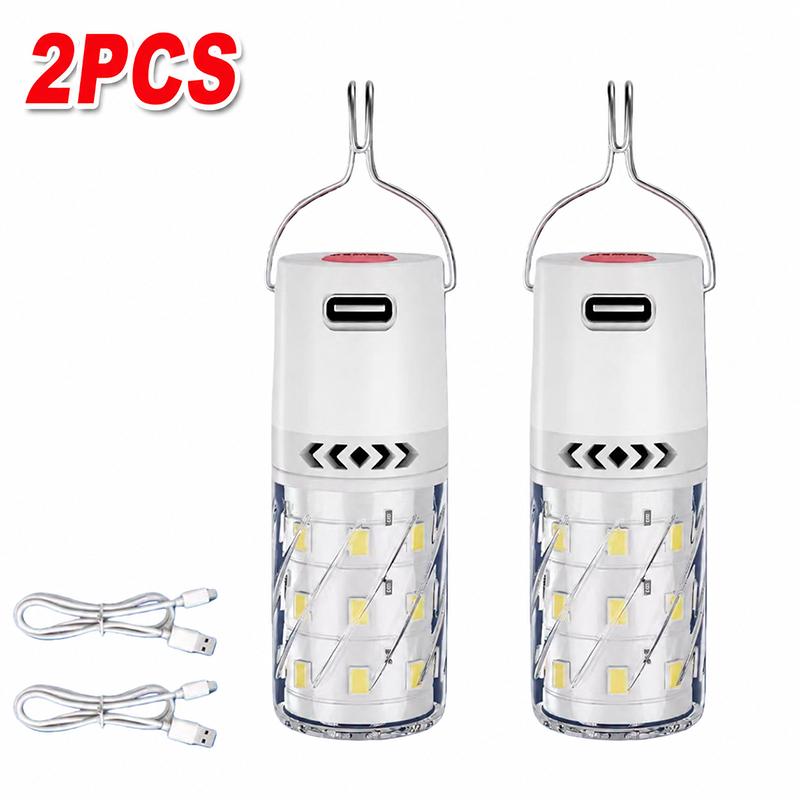 SEAMETAL LED Rechargeable Camping Lantern Emergency Outdoor Tent Light Portable Night Light with Clip Hook for Hiking Fishing Hurricane