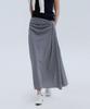 Kwinseulaebis Gingham Check Draped Slit Skirt_2Colors