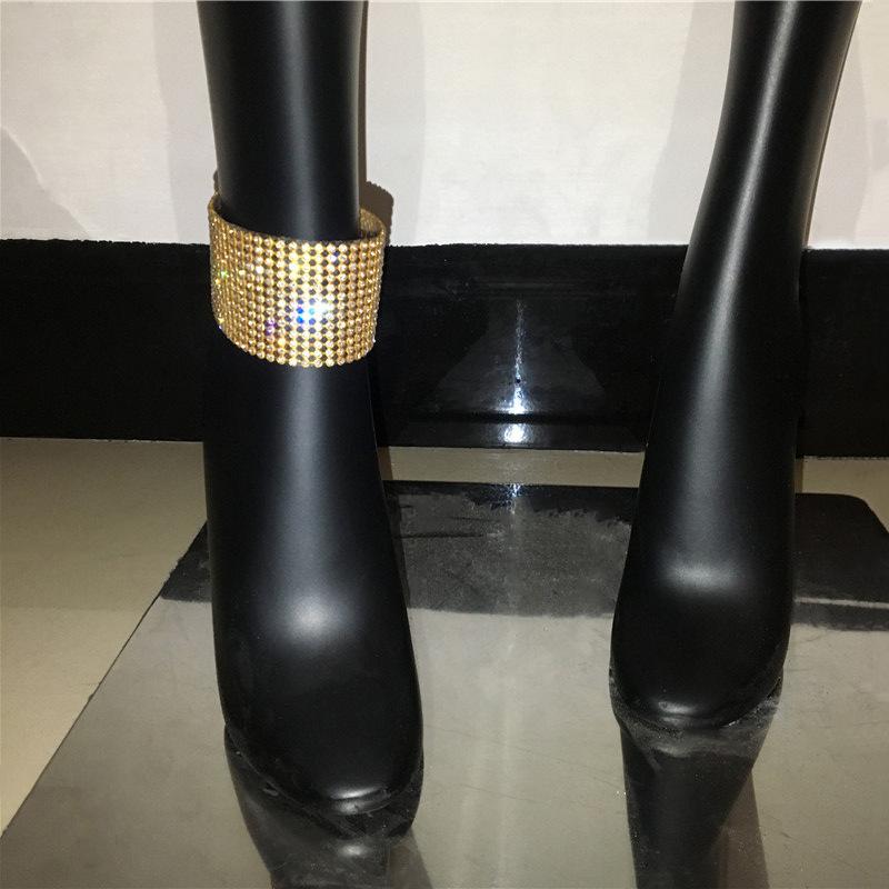 Diamond Studded Shiny Ankle Chain Adjustable Women's Jewelry Rhinestone Ankle Bracelet Sexy Nightclub Full Diamond Ankle Chain