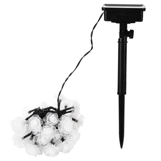 

Солнечная гирлянда в форме розы 7M 50LED Водонепроницаемые декоративные светильники для вечеринки, патио, свадебного декора