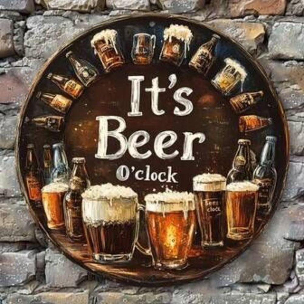 Flat 2D Metal Sign Hanging Decorative Plate
