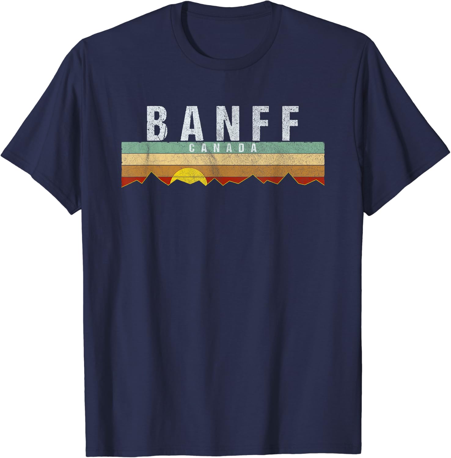 Vintage Banff Canada Retro Men T Shirt S темно-синий