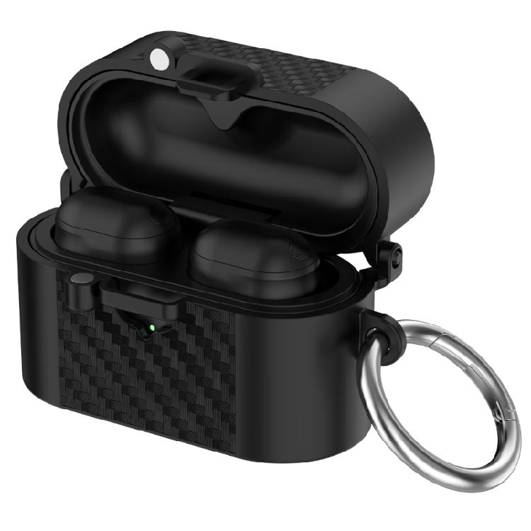 Travel Carry Case Cover for 1000XM6 Earphone Charging Case, Shell with Textured Front Panel and Side Attachment for Daily Use