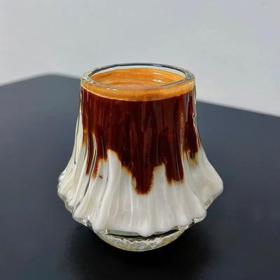 Flame Mount Fuji Coffee Cup Glass Little Red Book Dirty Coffee Cup Latte American High-value Volcano Cup