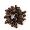 Plastic Christmas Artificial Plant Garland Reusable Xmas Candle Cup Ring  Holiday Party