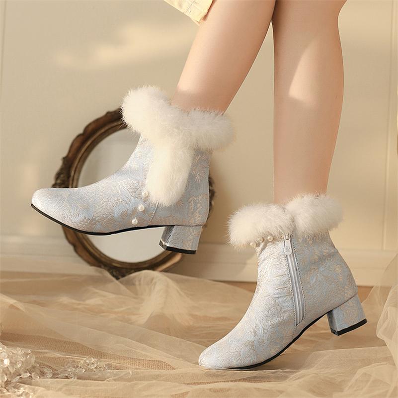 Schuhe Boots Perlen Damen Chelsea Boots Damen Perlen Moncler