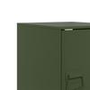 Nightstand Olive Green 34.5 x 39 x 44 cm Steel