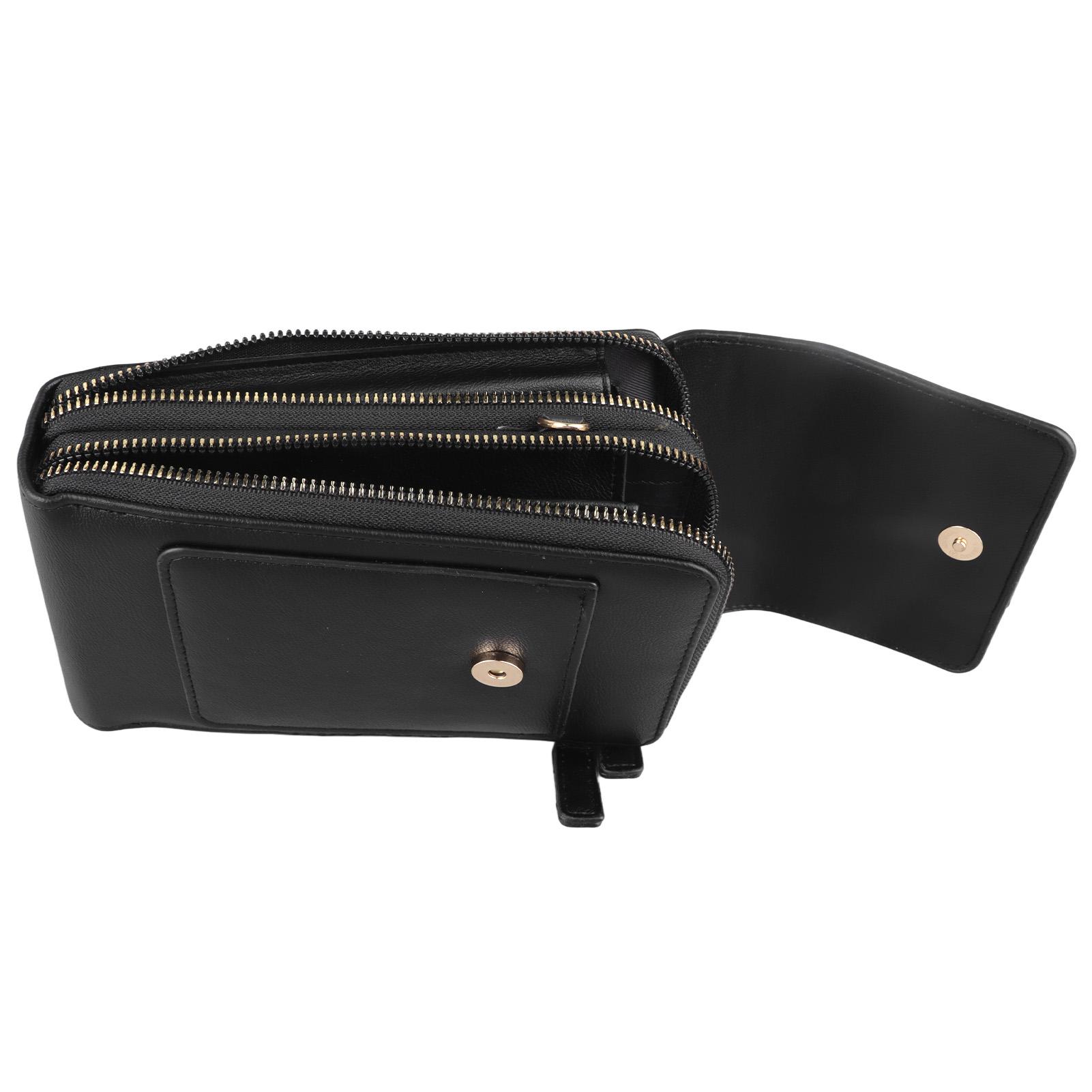 Cell Phone Purse Shoulder Bag Women PU Leather Touch Screen Messenger Bag Handbag Wallet with Card Slots Black 9065 1140₽