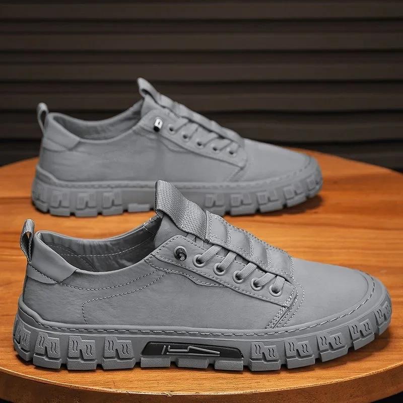 Fashion Casual Shoes for Men Outdoor Breathable Men's Sneakers Lace Up Walking Shoes Platform Vulcanized Shoe Mens Tennis Shoes