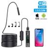 Android iPhone Dizüstü Bilgisayar için Kablosuz Muayene Kamerası Yarı Sert WiFi Borescope Endoskop 1200P HD