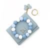 Boho Style Butterfly Wristlet Wallet Keychain Butterfly Charm Bangle Wallet Keychain  Cards Storage