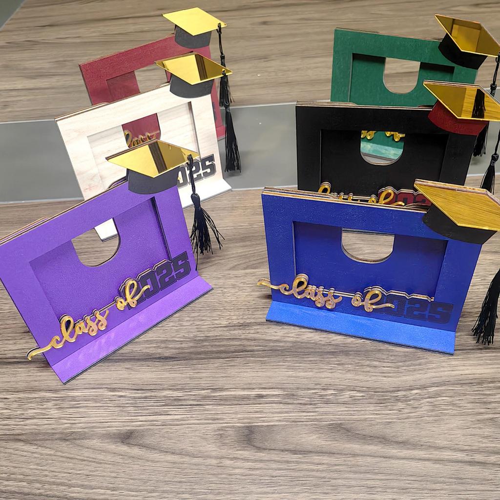 Three Dimensional 2025 Graduation Season Wooden Holiday Decoration Ornaments Graduation Season Gifts