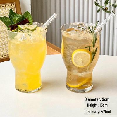 Instagram Style Wide Mouth Glass Cup