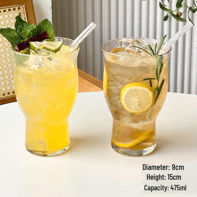 Instagram Style Wide Mouth Glass Cup