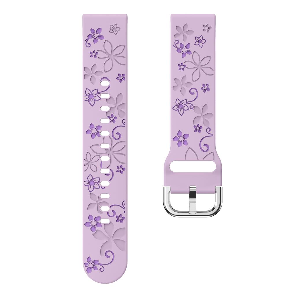 Bracelet de Montre Gravé 18mm Pour Garmin Venu 3S 2S Bracelet Forerunner 265S Bracelet Sport Motif Femme Accessoires de Remplacement