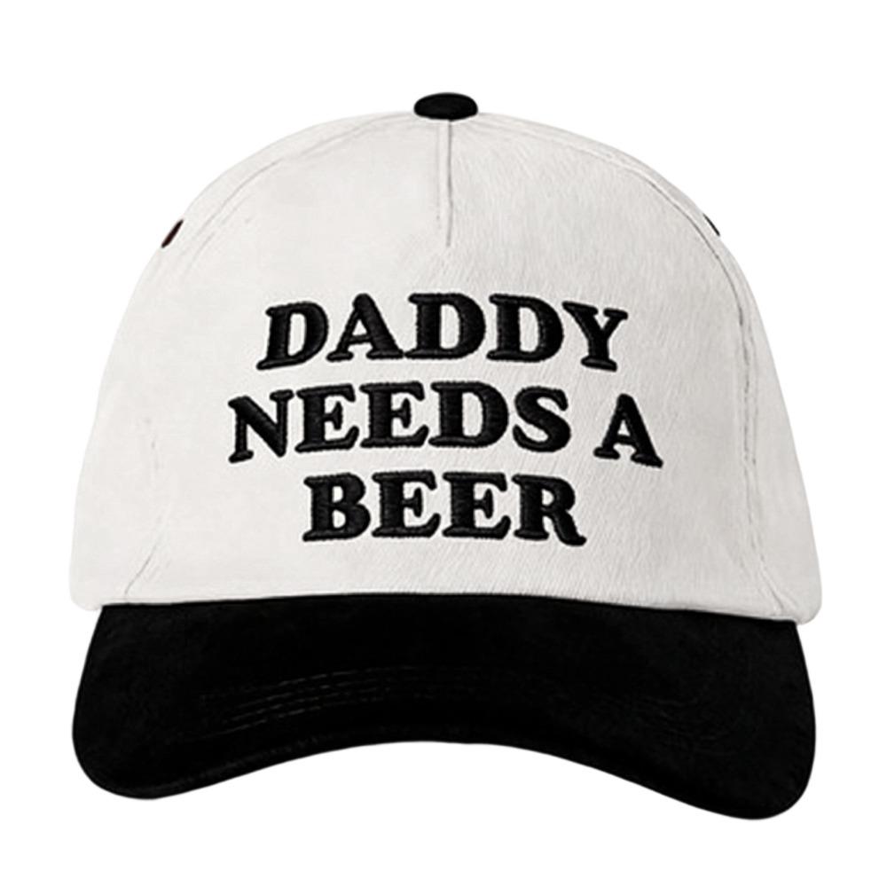 DADDY NEEDS A BEER Baseball Cap Letter Embroidery Visor Fashion Snapback Hat Outdoor