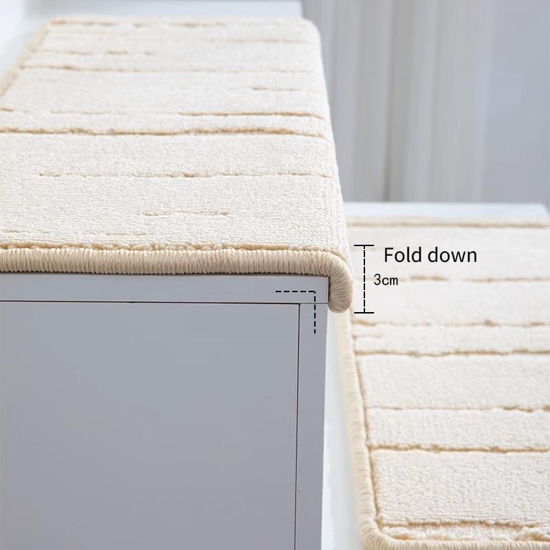 Waterproof and Anti Pollution Stair Tread Pad for Homestay Rugs Self Adhesive 3D Velvet Step Blanket Stair Edge Protection To Prevent Collision Pads