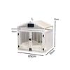 Wooden Transparent Pet House with Double Doors Indoor Dog Cat Crate Fence Stable Safe Houses for Small To Medium Cats Dogs