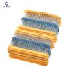 100pcs 1/4W 1R~22M 1% Metal Resistors 220R 100R 1K 1.5K 2.2K 4.7K 10K 22K 47K 100K 100 220 1K5 2K2 4K7 Ohm Resistances XZG