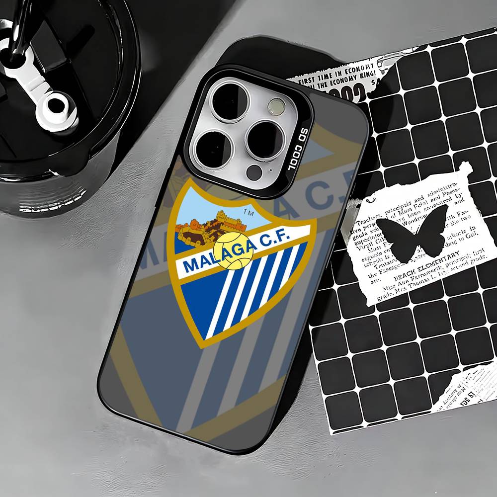 Hot M-Malaga CF Phone Case For iPhone 17,16,15,14,13,12,11 Plus,Pro Max,XS,Colored Silver Phone Case