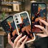 Phone Case: 2D Flat Samsung Galaxy A34 A35 M05 M06 S20 S22 S21 FE Plus 5G Tiered Protective Case, Pumpkin Head Girl, Christmas and Halloween Gift