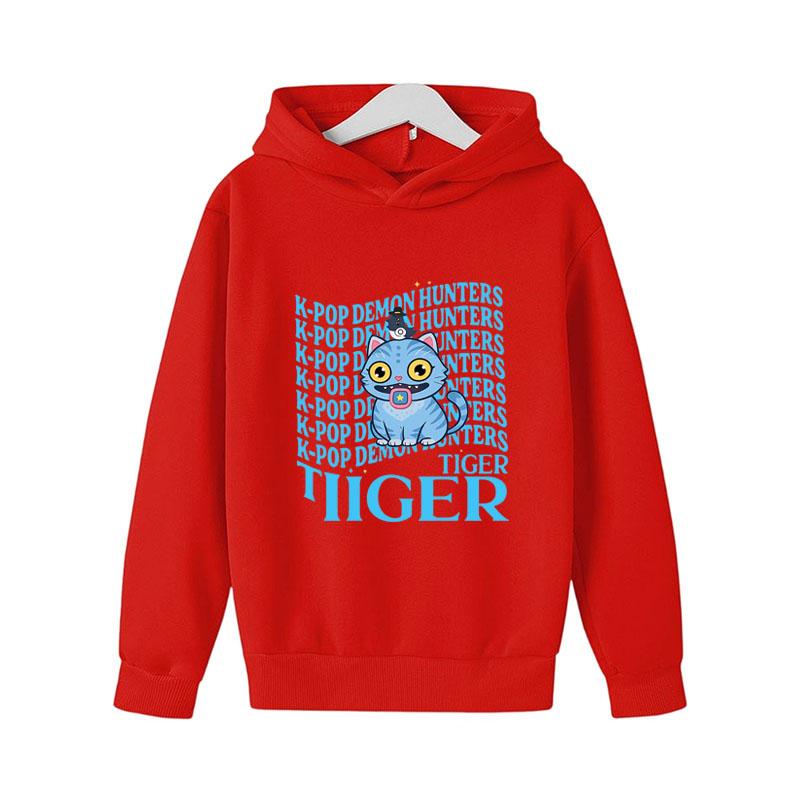 KPop Demon Hunters Huntrix Boys Hoodies Girl Fashion Hoodie Children Casual Pullovers Sweaters Long Sleeves Kids Autumn Clothes