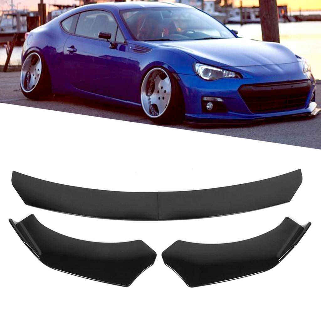 4pcs Car Front Bumper Lip Splitter Fins Diffuser Cover Protection Kit Parts Fit for Subaru