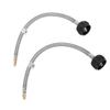2pcs RV Pigtail Hose Connector 15inch 1/4in NPT High Pressure 2 Stage Auto Changeover Regulator Pigtail Hose for RV Van Trailer