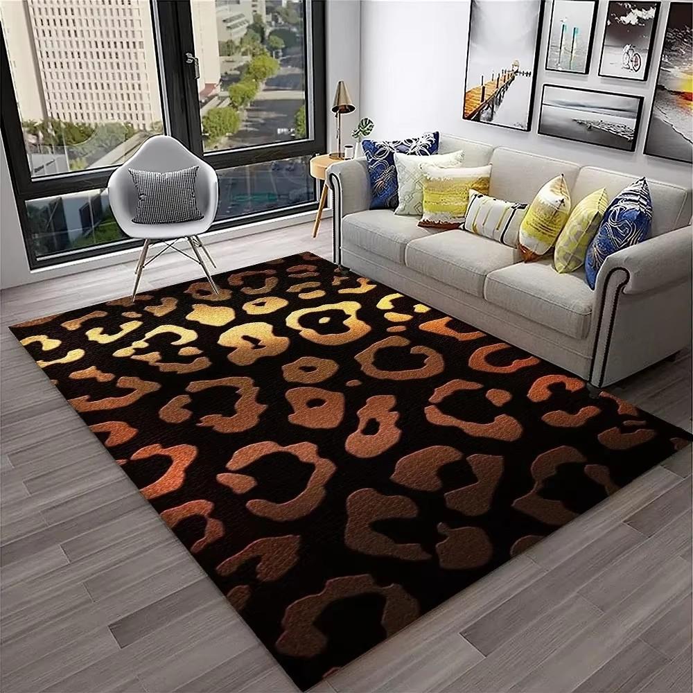 Leopard Print Carpet Rugs Living Room Floor Mats Bedroom Decor Carpets for Bed Room Carpets for Living Room Decoration Maison