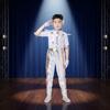 Future Style Space Astronaut Costume Halloween Children Spaceman Costume Cute Robot Costume  Party