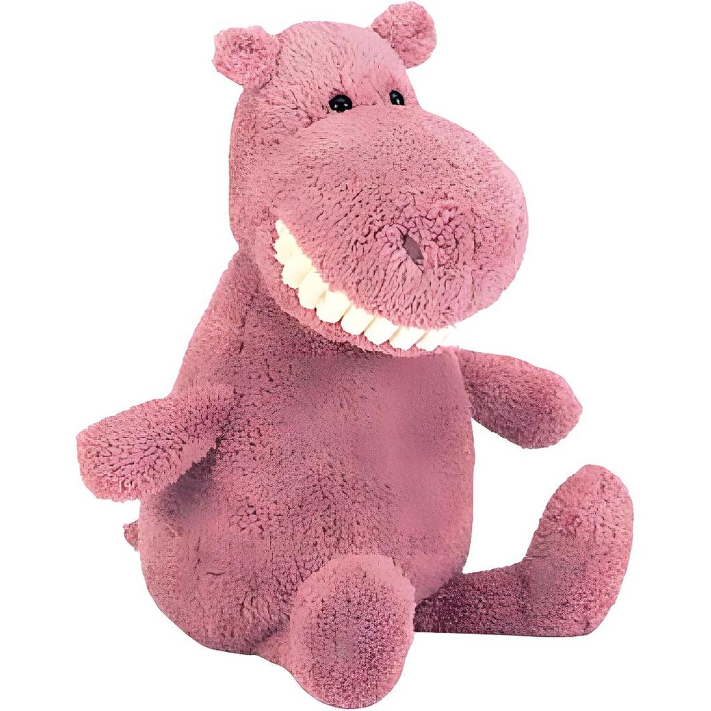 JELLYCAT Grinning Hippo, Big Grin With Big Teeth Dolls Plush Doll Standing Height 36cm