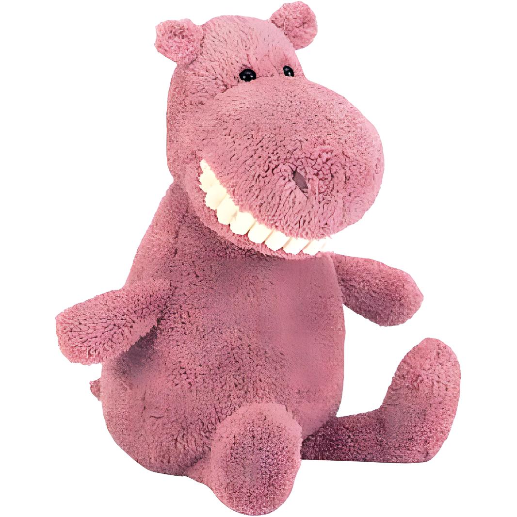 

JELLYCAT Grinning Hippo, Big Grin With Big Teeth Dolls Plush Doll Standing Height 36cm