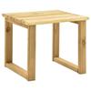 Day and Night - Day and Night Impregnated Pine Wood Lounger Table 30x30x26 Cm