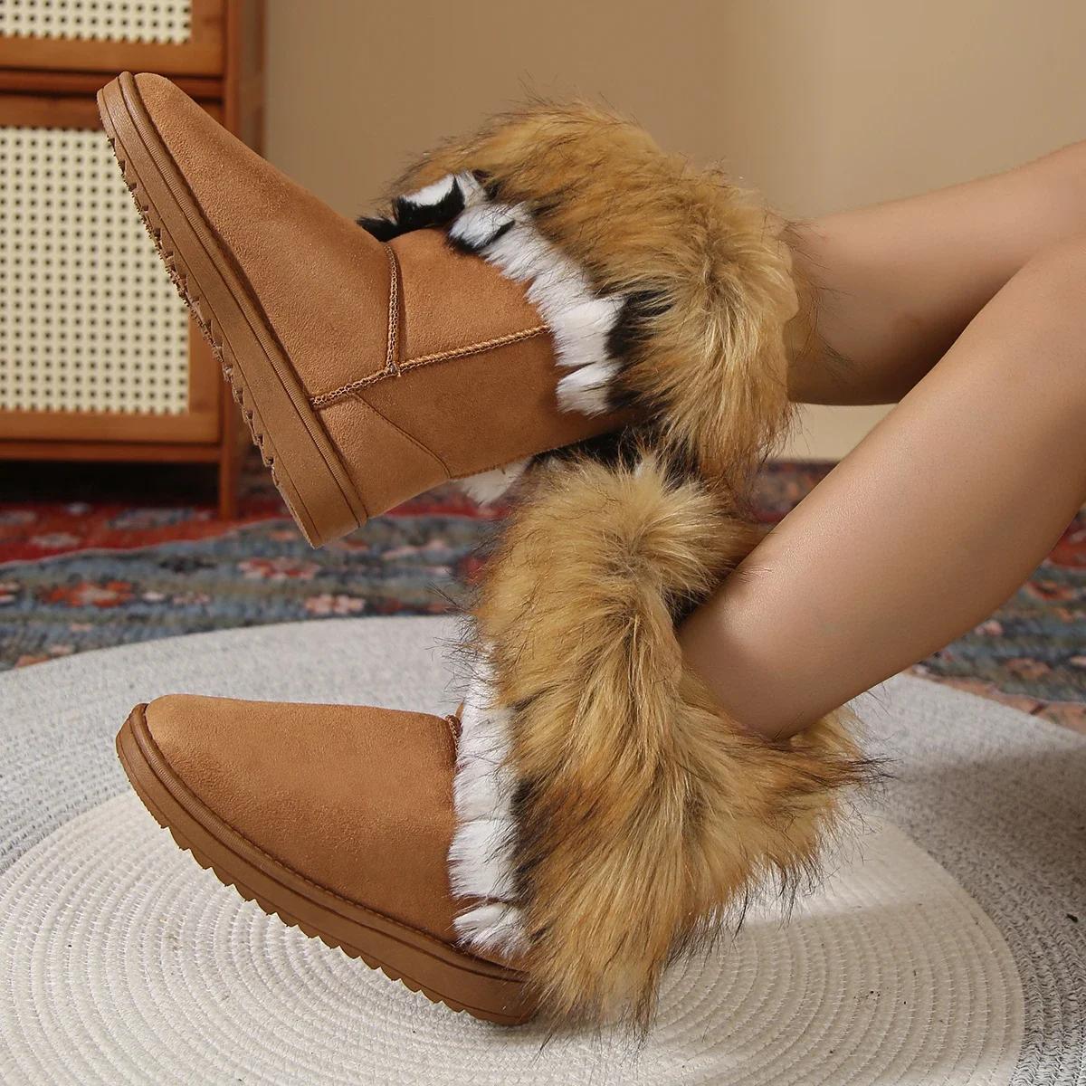 

Новые хлопковые ботинки женские осенне-зимние зимние ботинки плюс флисовые утолщенные теплые нескользящие короткие туфли 39 жёлтый