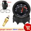 12V 52mm Car Water Temperature Gauge 40~120 ℃ with Water Temp Sensor 10mm Water Temp Joint Pipe 1/8NPT Sensor Adapter Car Racing