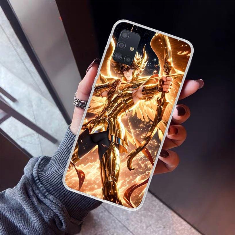 Saint Seiya Cool Phone Case For Samsung Galaxy A52 A51 A50S A32 A22 A12 A02S A72 A71 A31 A70 A30S Note 20 Ultra 10 Plus S10 Gala