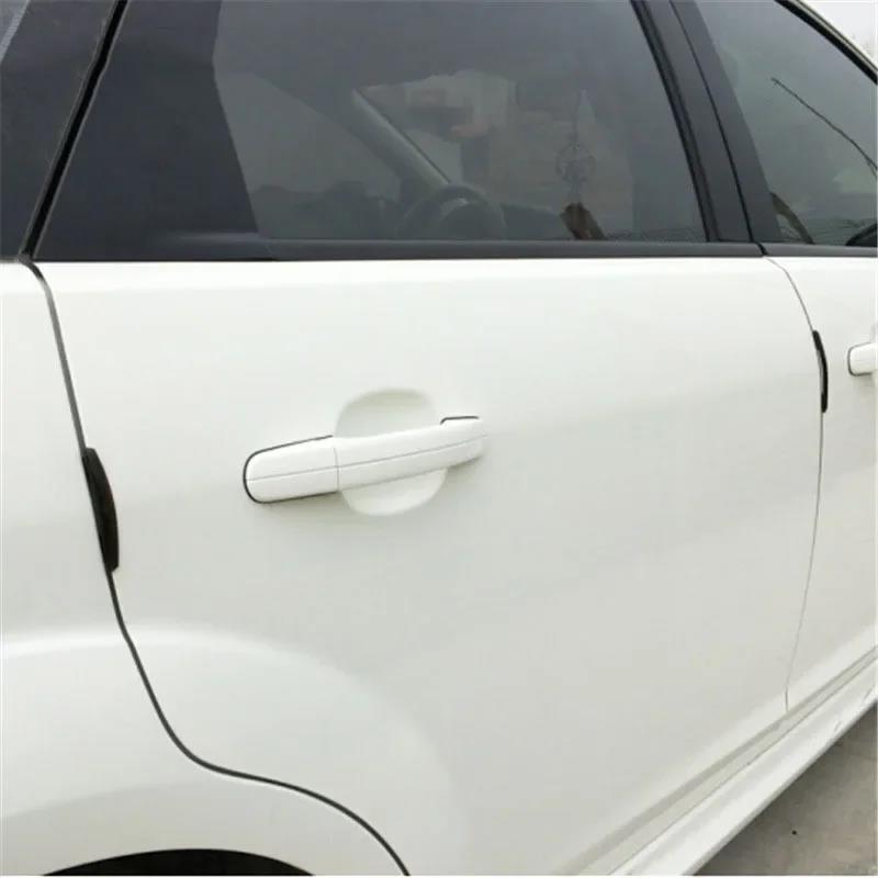 4Pcs/Set Car Door Side Anti-collision Decorative Guard Plate Anti-scratch Car Anti-collision Strip Interior Mirrors 6