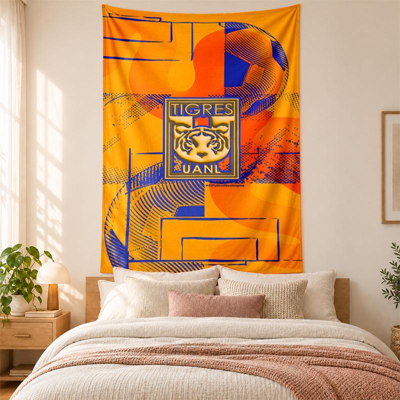 Club Tigres UANL Tapestry highquality for decorating living room bedroom dorm walls ideal as bedroom wallart orholiday gift