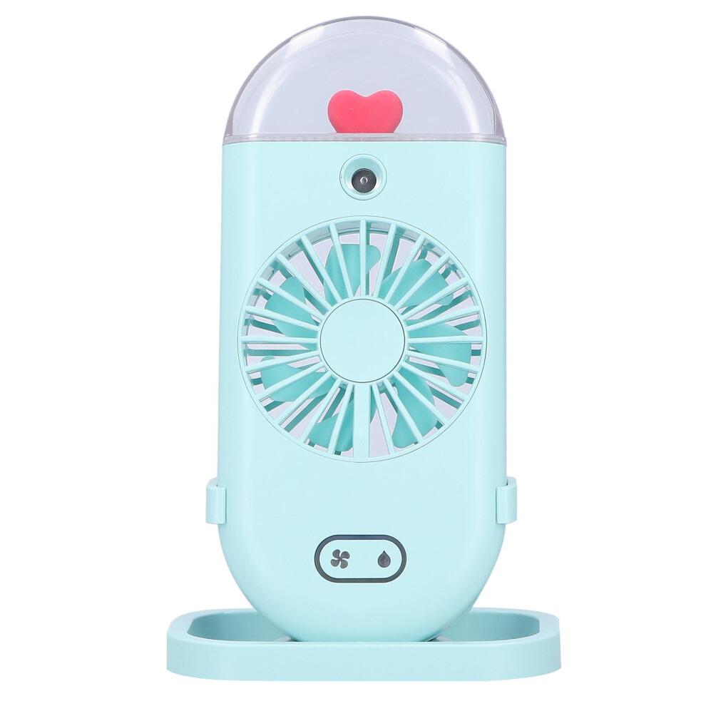 Rechargeable Handheld Fan, Power Bank Fan with Nano Spray Technology, Foldable Desk Fan for Home and Office Use
