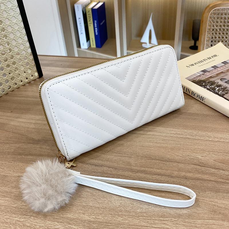 Women's wallet embroidered flower long wallet spring and summer new fashion multi-card position change bag