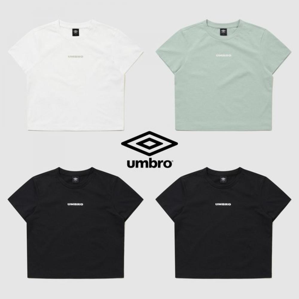 Umbro Fresh Womens Lettering Crop Tee Ur122srs11 black (BLK)/85.
