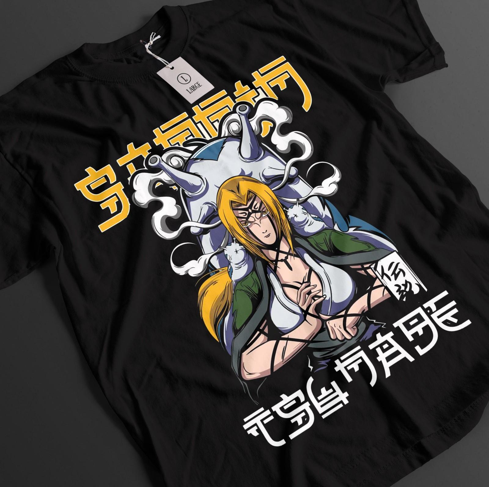 

Naruto Shirt Tsunade T-Shirt Mens Womens Tees Top Jiraya Tshirt Orochimaru Anime Sakura Unisex Tee XL