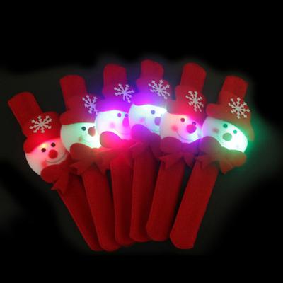 Pulsera de muñeca con luz LED que brilla en la oscuridad, juguete deslumbrante para Navidad