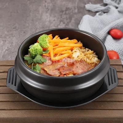 Mixed Rice Stone Pot Korean Cuisine Casserole High Temperature Potted Rice Tableware Pots for Cooking Soup Pot Korean Stone Pot