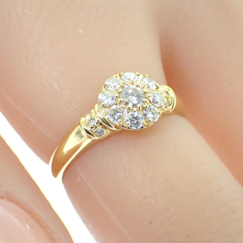 no brand  #13(JP Size) ring K18 yellow gold Women