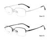 Danyang Men's Ultra-Light Titanium Half-Rim Eyeglass Frames with Myopia Prescription Lenses