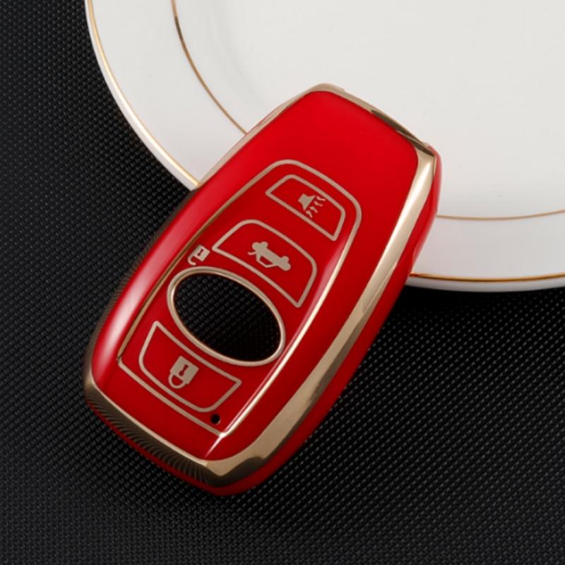 

Чехол для ключей из ТПУ для Subaru BRZ XV SV Forester Legacy Outback Crosstrek Impreza WRX, брелок в виде ракушки, аксессуары для ключей красный